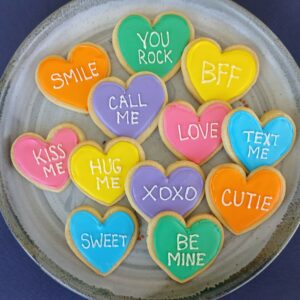 Conversation Heart Cookies